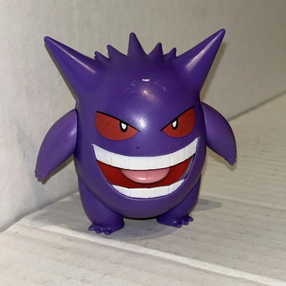 Pokemon 2018 GENGAR Battle Feature Action Figure Purple Tongue‎ Action 4.5